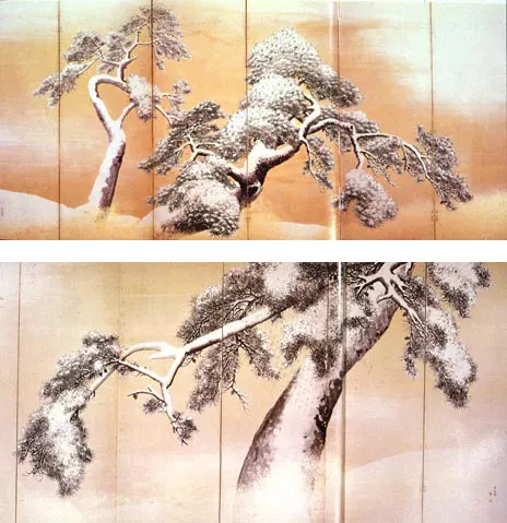 雪松図屏風（別カット 1）