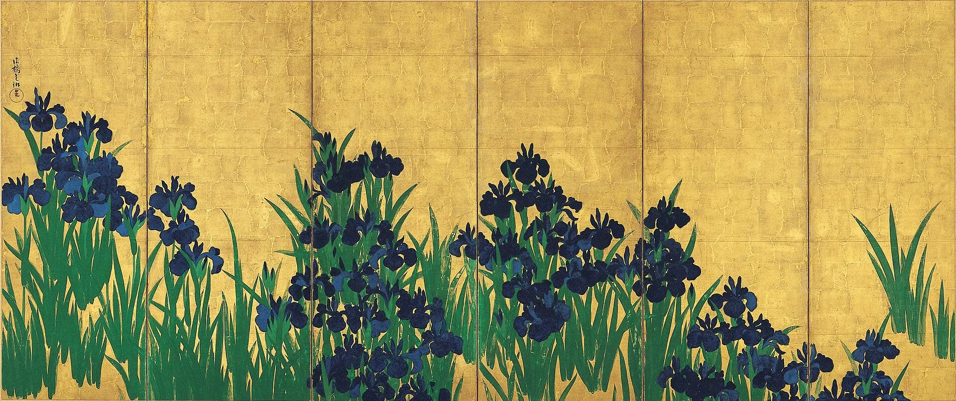 燕子花図屏風の写真